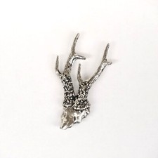 Deer Antler Pin Brooch Hat Jewelry Deer Antler Button Gift New