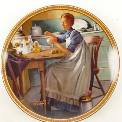 Edwin M.Knowles Norman Rockwell Sammelteller 1985 22 cm RT-1339