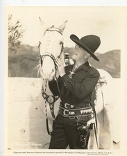 William Boyd is Hopalong Cassidy W/ his horse Topper, Amazing Photo, 19733