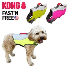 Kong Dog Float Adjustable Preserver Flotation Safety Vest Ripstop Life Jacket