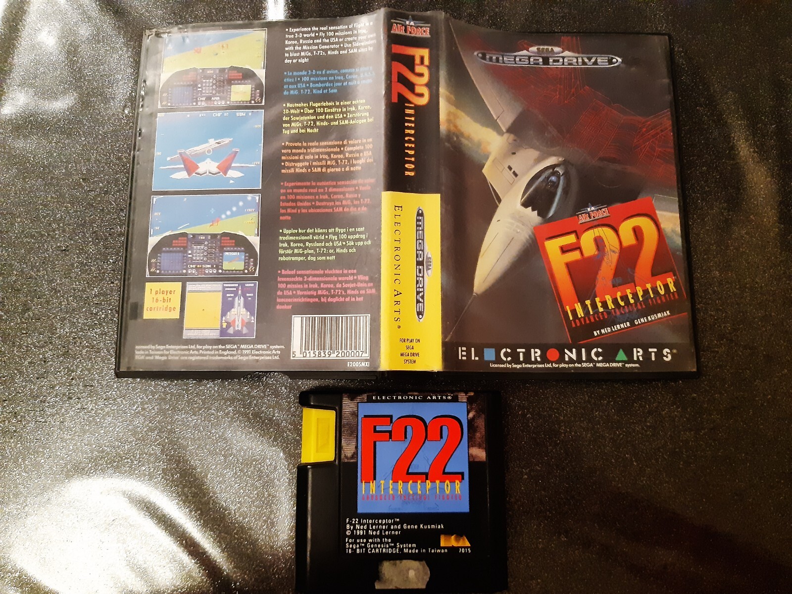 F22 interceptor sega megadrive en boite sans notice PAL EUR 100% original