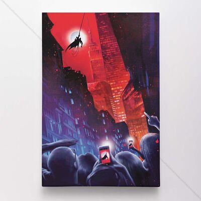 Batman Poster Canvas Dark Knight Comic Book Cover Art DC Print #22274