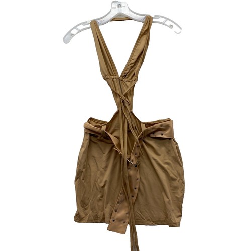 ★JILLSTUART★ Beige short sleeve color blocking one piece s Jill by JILLSTUART One Piece Mini Short Sleeve Switch Race