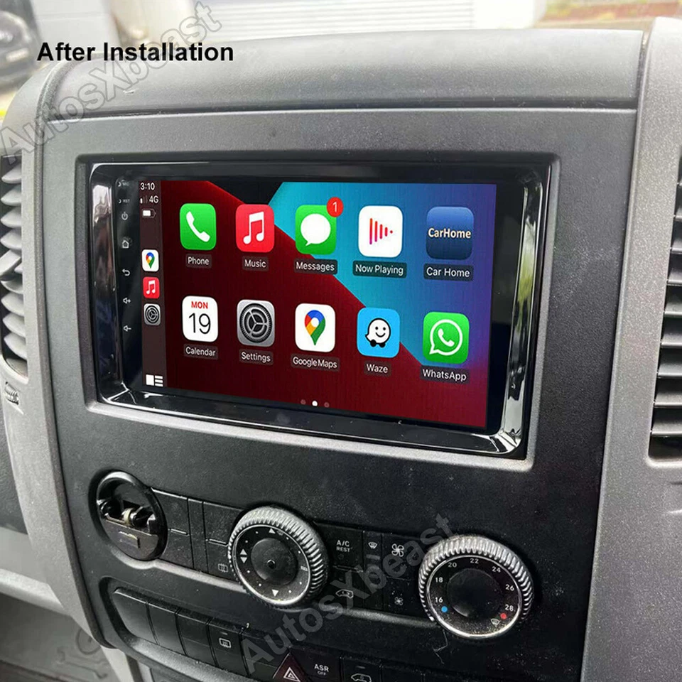 Radio Stereo For 2011-2017 Mercedes Benz Sprinter 2500 Carplay Android14 Foto 3 de 4