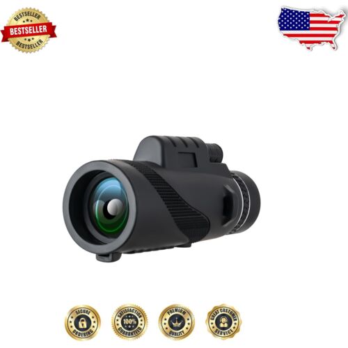 Versatile 80x Compact Monocular with Tripod - Perfect for Outdoor Exploration