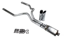 Ford F-150 Truck 87-97 3" Dual Truck Exhaust Kits Magnaflow XL Slash Tips