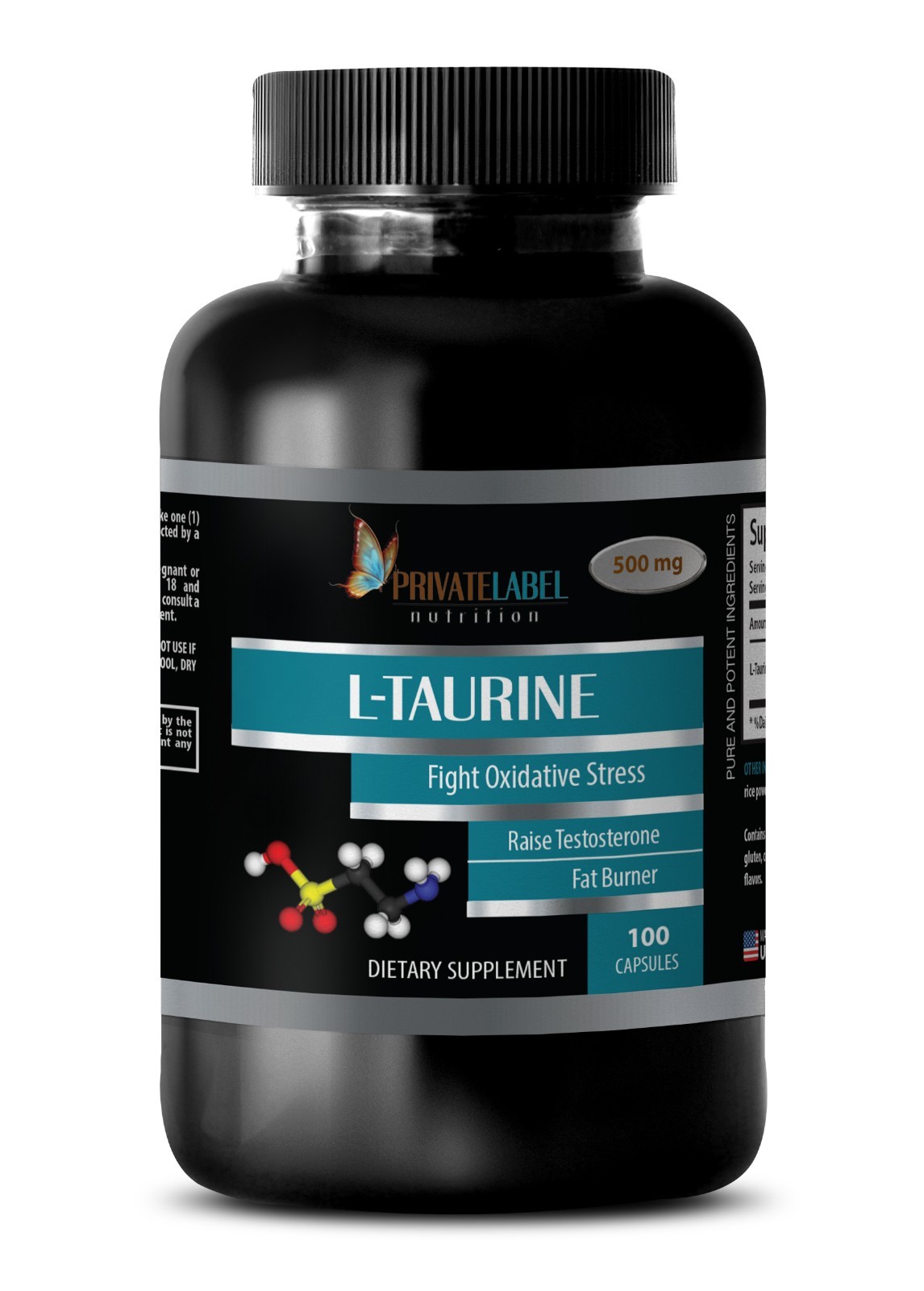 Boost Metabolism - L-TAURINA 500mg - L-Taurina - 1 Botella