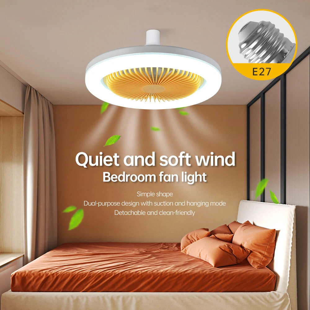 Modern Ceiling Fan with Lighting LED Light Adjustable Wind Speed
