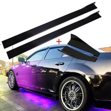 78.7" Side Skirt Splitter Lip + Rear Bumper Diffuser For Chrysler 300 2005-2023