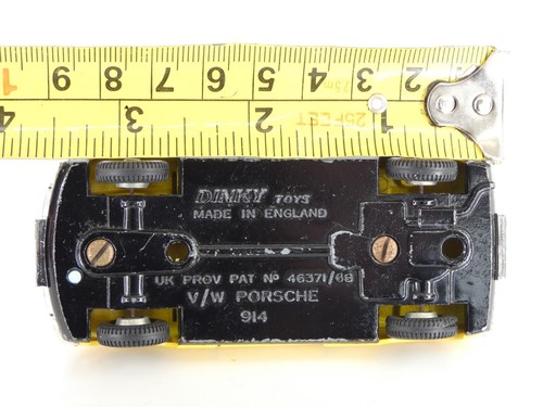 Dinky V/W Porsche 914 RARE Meccano Toy Sports Car Vintage Diecast - Picture 14 of 14