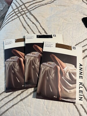 Anne Klein Pantyhose Polished Sheer Nude Queen 2X Control Top Reinforced Toe