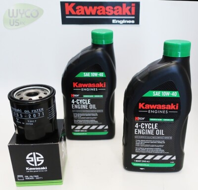 油彩『Find yourself』 Kawasaki Fr691v Oil Filter 10W-40 Kawasaki Oil Change Kit, 1