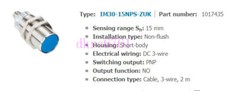 Original SICK Proximity Switch Sensor IM30-15NPS-ZUK
