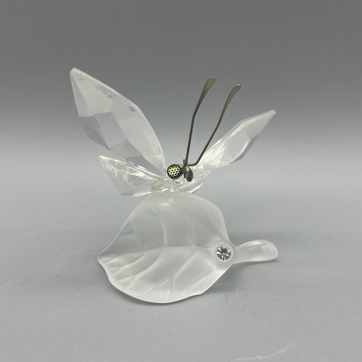 Butterfly Pendant Swarovski Figurine Swarovski Silver Crystal
