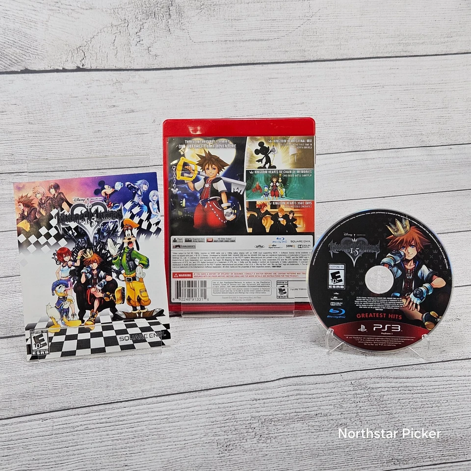 Kingdom Hearts HD 1.5 Remix [Greatest Hits] (Playstation 3, 2013) CIB | Probado Foto 2 de 3