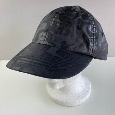 UGG All Over Print Black Scatter Graphic Snapback Hat One Size Spellout 90s Styl