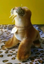 Steiff Antique Mohair Paddy Walrus 4310 Tusks With All Original ID'S Attached