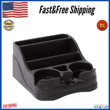 Universal Truck Console Car Cup Holder Floor Drink Storage Auto RV CD Organizer.