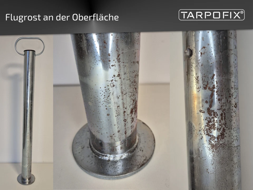 B-Ware Anhängerstützen + Klemmhalter Stahl verzinkt 48mm Abstellstützen Anhänger - Bild 2 von 4