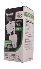 2 X Halco 1600 Lumens, 2700K, Replace 100W, Screw base, T2 Mini-Spiral