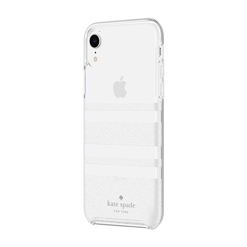Kate Spade New York Phone Case Compatible with iPhone XR White Glitter Charlotte - Photo 3 sur 5