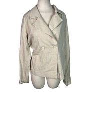 Na-kd Women’s Linen Blend Blazer Sand Size 36 / Us 6