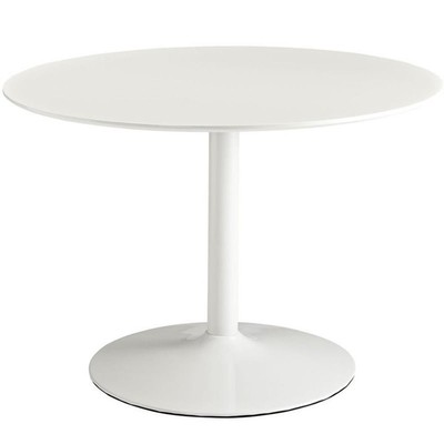 Hawthorne Collections Round Dining Table in White