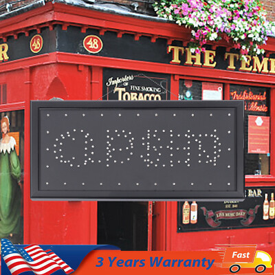 Open/Closed LED Sign Light Store Shop Business Sign Display Shop Bar Neon Lamp