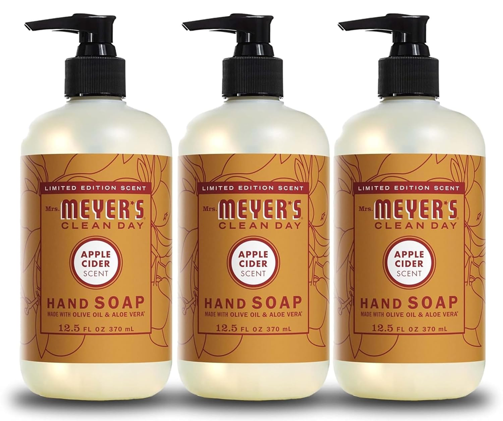 Apple Cider Hand Soap with Essential Oils 12.5 Oz 3-Pack
