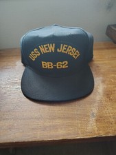 USS New Jersey BB-62 New Era Snapback Hat USN Medium-Large Cap Made in USA