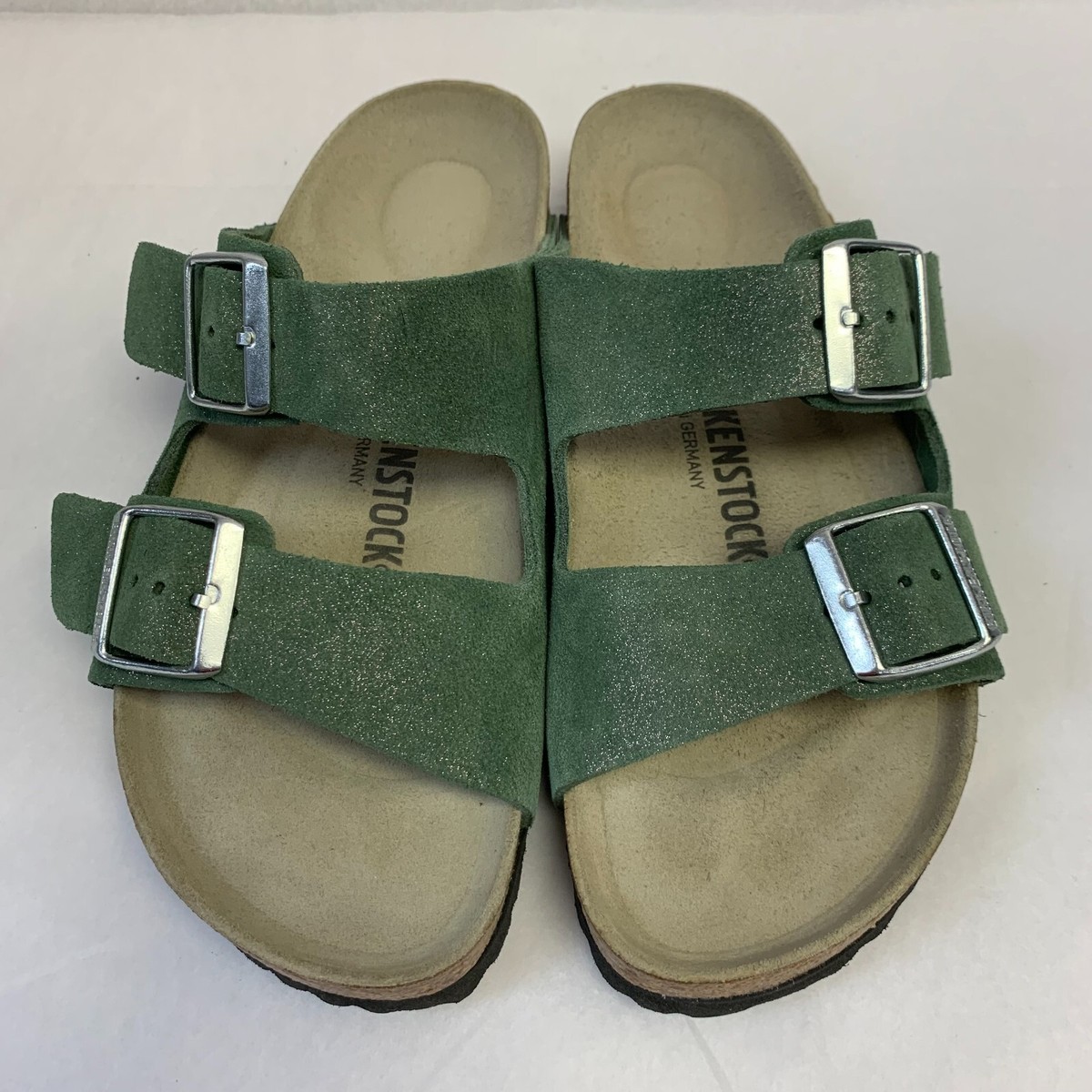 Birkenstock New w/ Box Arizona Shimmering Thyme Suede