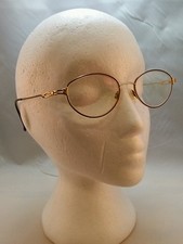 Marchon Tres Jolie Wine-Gold Delicate Openwork Designer Eyeglasses Frames