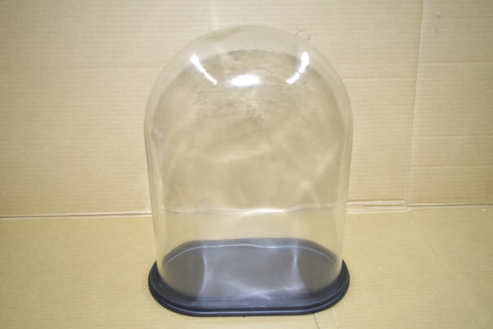 Glasdom Glasglocke Glassturz mit  Sockel  41 cm hoch x 29 cm x 17 cm  Uhrensturz - Bild 4 von 4