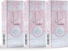 3 pack of Yara Roll On Perfume Oil for Women, Alcohol-Free, Long-Lasting,