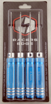 Metric High Speed Steel Hex Driver Set w/Blue Handles - Racers Edge #RCE7215BL