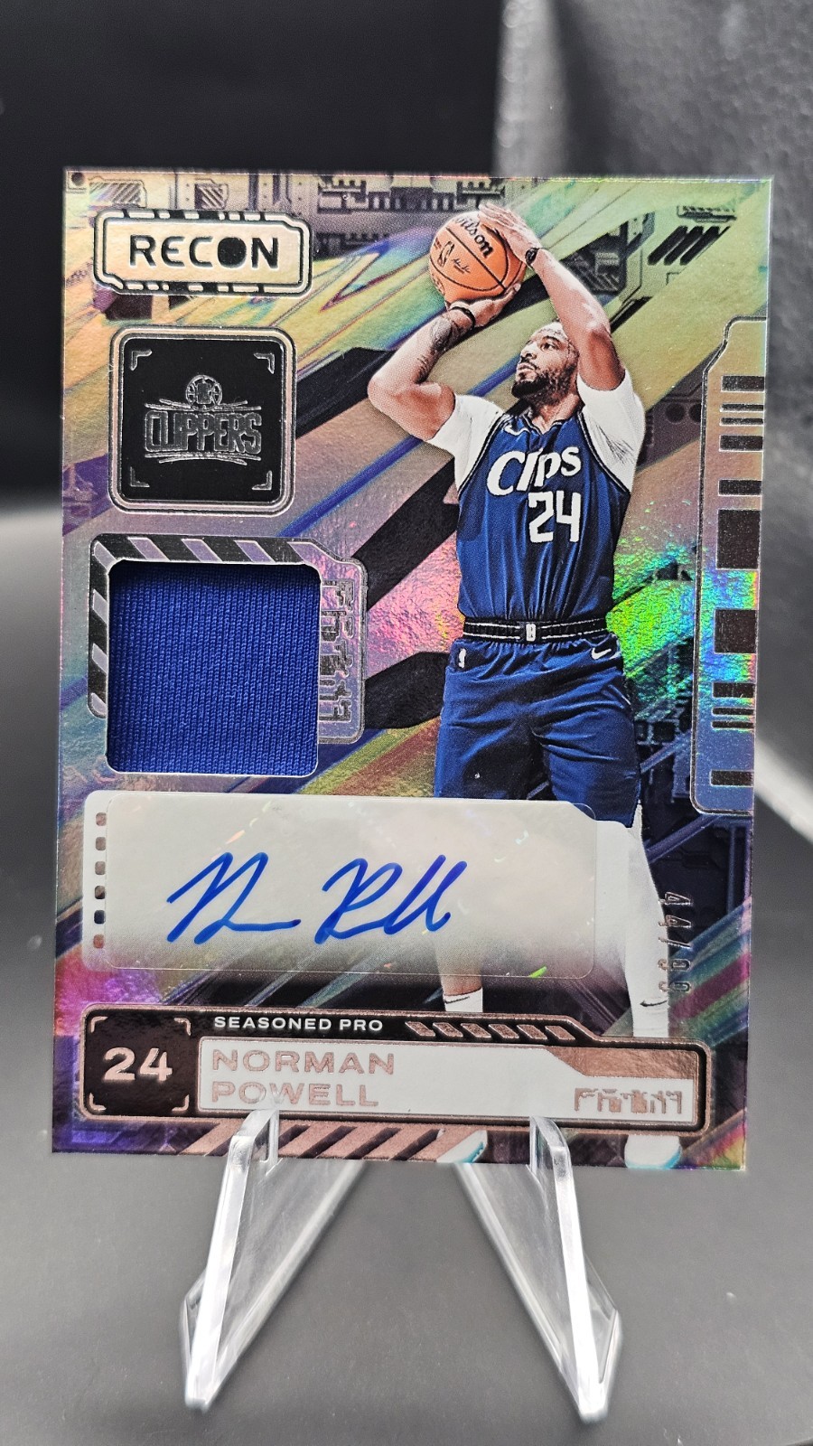 2023-24 Panini Recon  Seasoned Pro Auto Norman Powell #SPA-PWL /99 (AU) CLIPPERS