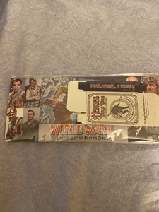 Sealed Pack of The Heroes of World War II Limited Edition Playing Cards