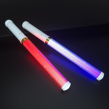 LED Glow Sticks 2 Pack, Reusable Light up Toys 15 Colors Light Stick Bulk, Glow