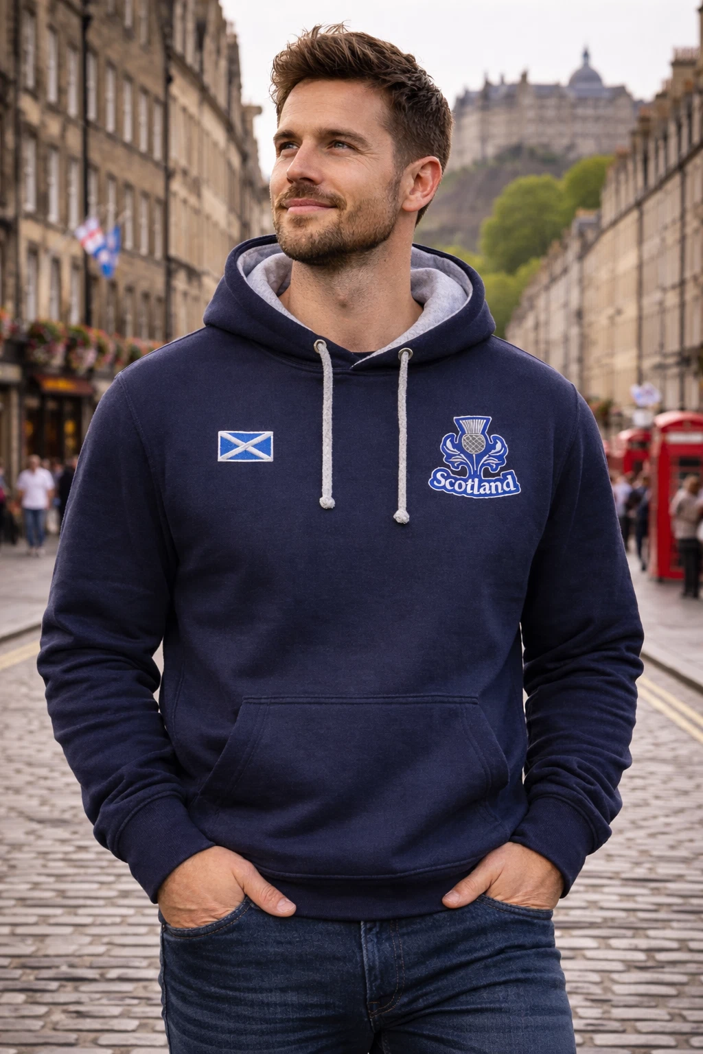 Mens Scotland Hoodie Navy Blue – Scottish Thistle & Flag Unisex Pullover Fleece
Opens in a new windo