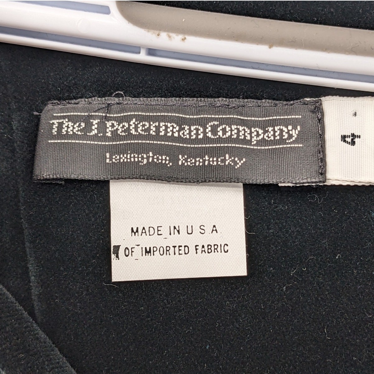  J PETERMAN Vintage Edwardian Black Velvet Juliet Sleeve Basque Waist MAXI DRESS