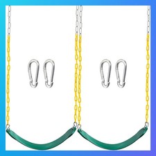 Swing Seats 2 Pack Green Heavy Duty with 66 in Chain