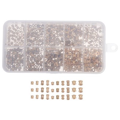 500 Pcs Heat-set Applications 3d Printer Repairs Nuts Brass Embedment
