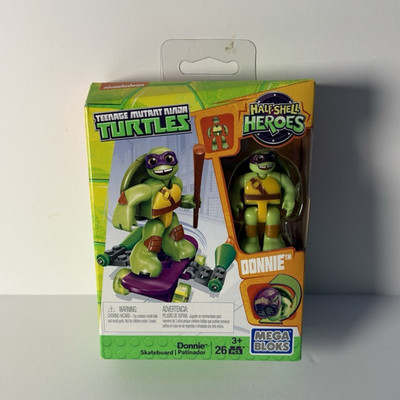 Mega Bloks Half Shell Heroes TMNT Donnie Skateboard Set 26pcs