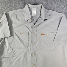 Vtg Carhartt Rugged Outdoor Wear Button Shirt XL Union USA Made Work Heavy Read