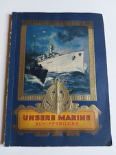 Sammelbilderalbum UNSERE MARINE Schiffsbilder 252 Bilder   KOMPLETT  ,ca.1930