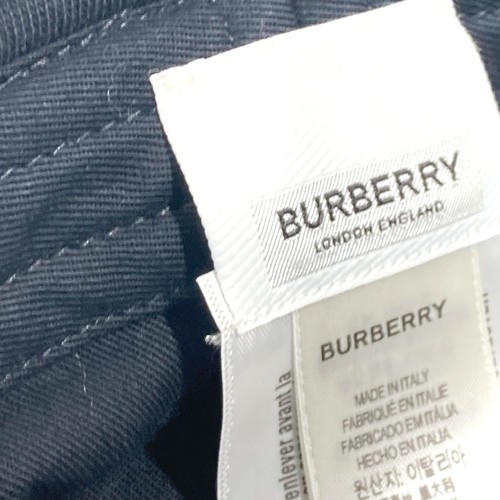 BURBERRY 8050066 logo hat hat bucket hat bob hat hat cotton Black - Picture 11 of 14