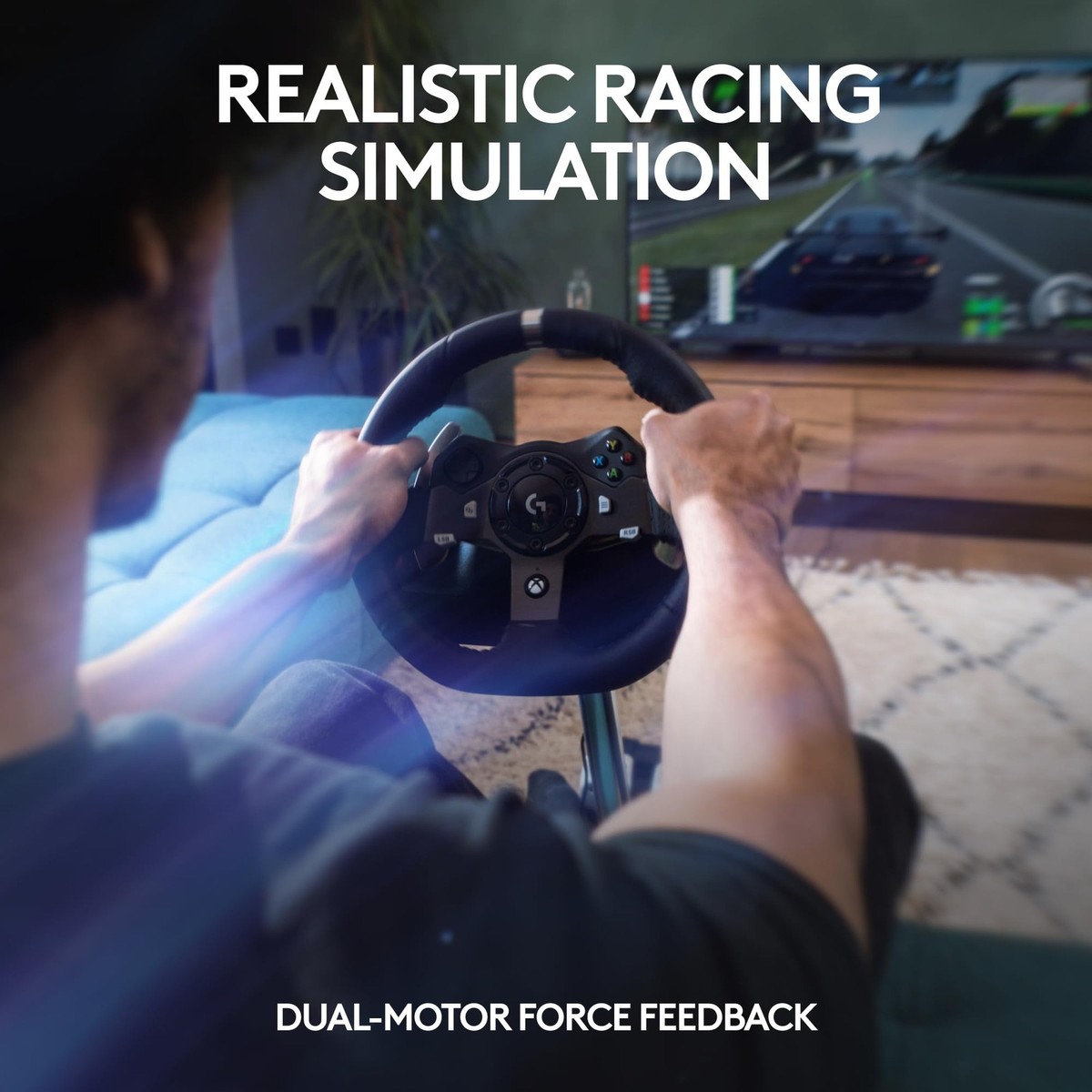 Logitech G920 Driving Force Racing Wheel for Xbox One and PC (941