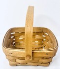 Longaberger1985 Small Berry Basket with a Swinging Handle USA Woven Wood — photo 2