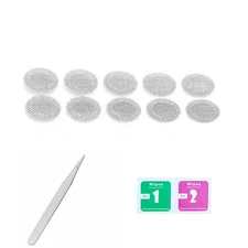 CCeCCe 10 Pack Earbuds Mesh Filter Replacement Keep Clean Self Adhesive Metal