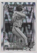 2021 Bowman Draft Chrome Black & White RayWave Refractor Heston Kjerstad 0q4s